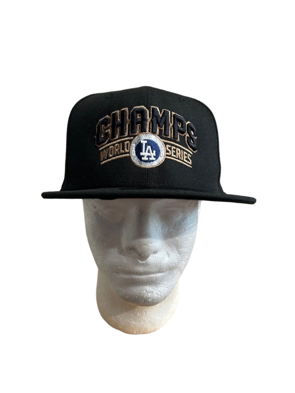 New Era Black Champs World Series LA Snapback Hat